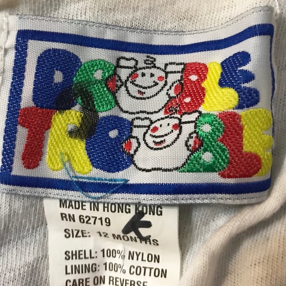 Double Trouble Kid Dinosaur Vintage Windbreaker - Picture 4 of 4